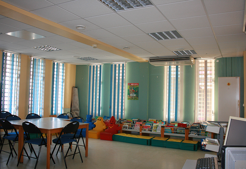 A room reserved for books for children